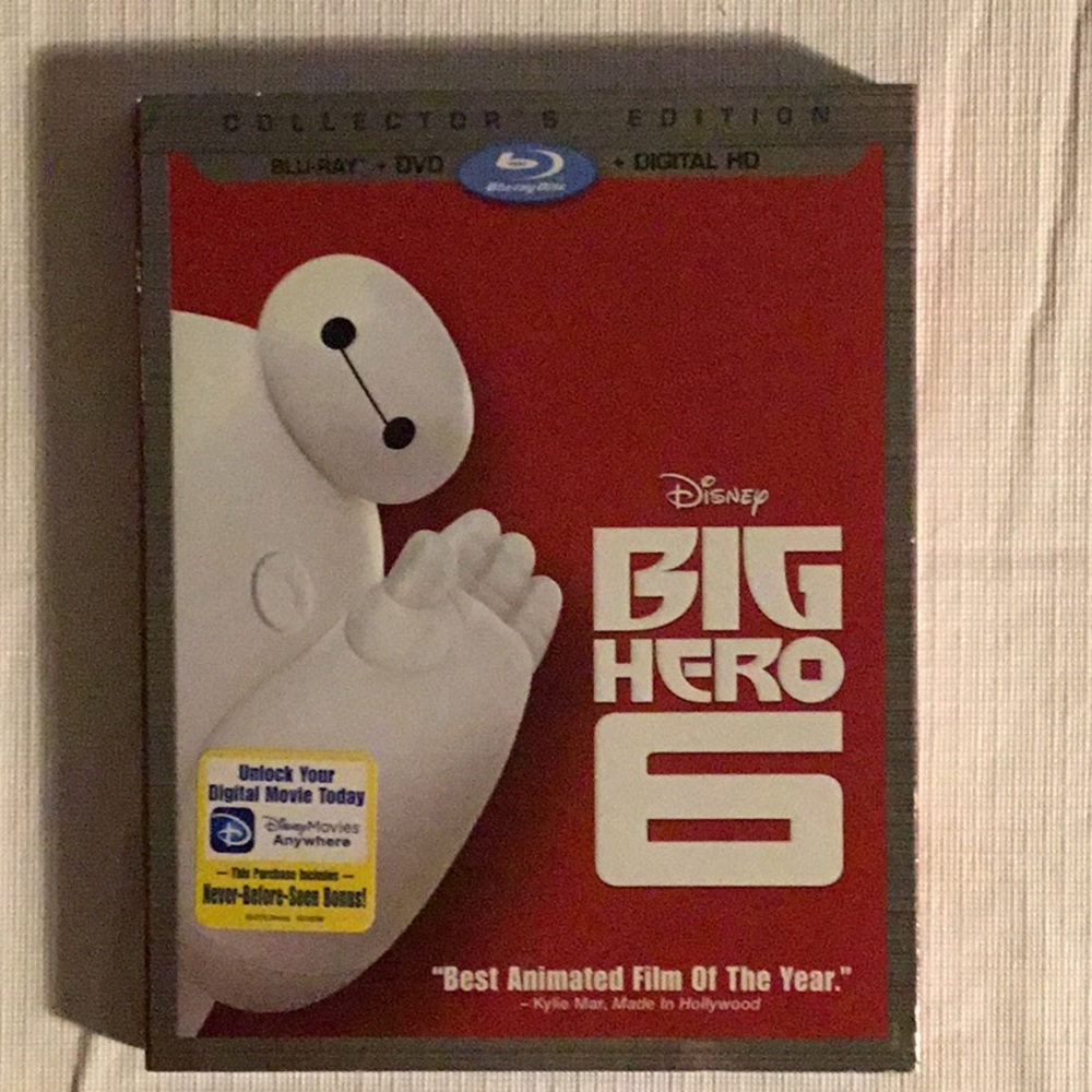 Disney BIG HERO 6 Blu-Ray & DVD Collector's Edition